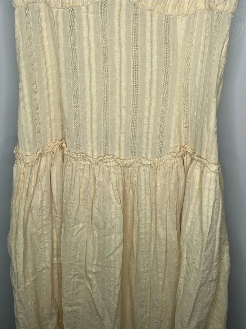 Peppermayo Jacinda Cream Drop Waist Maxi Dress Size 2X - Picture 8 of 13